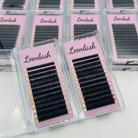 High Quality Individual Synthetic Hair Natural Long Lash Trays Wholesale Private Label Lash Extension Tray Supplies 8-15mm