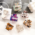 Women's Square Grab Hair Clip 5cm Alloy AC Model 8296 European & American Style Party Fashion Hair Accessory Wholesale