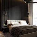 Factory Interior Decor Wood Paneling Composite PVC Coating Cladding Slat Wooden Fluted Wall Panel