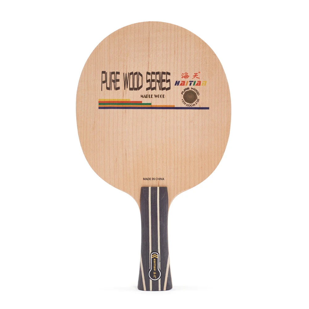 Haitian Professional High Elastic Maple Wood Long Handle Pingpong Blade