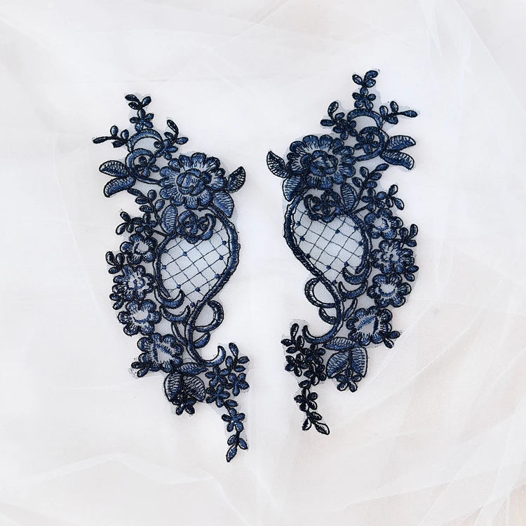 Handmade DIY Lace Border Flower Patch for Bags Wedding Dresses Shoes-Dress Material Accessory