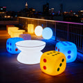 Modern LED Cube Table Plastic Cool Bar Furniture for Nightclub KTV Night Club Hookah Lounge Hotel Furniture Wholesale