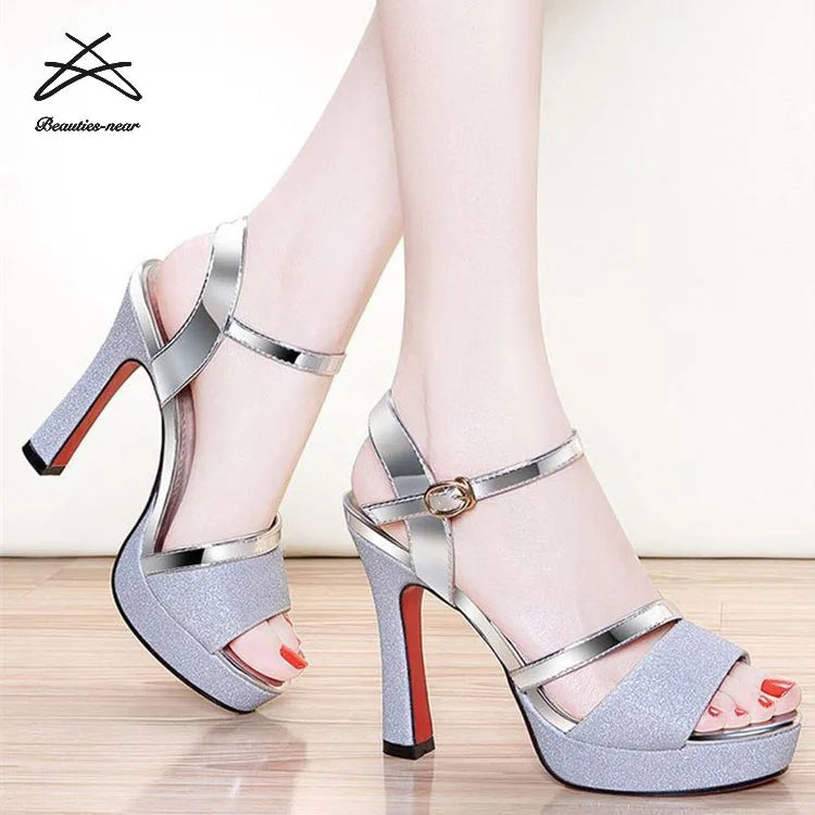 Women's Comfort Luxury Custom Bridal Wedding Designer Sandals Ladies Women's Fashion High Heel Sandals Shoes