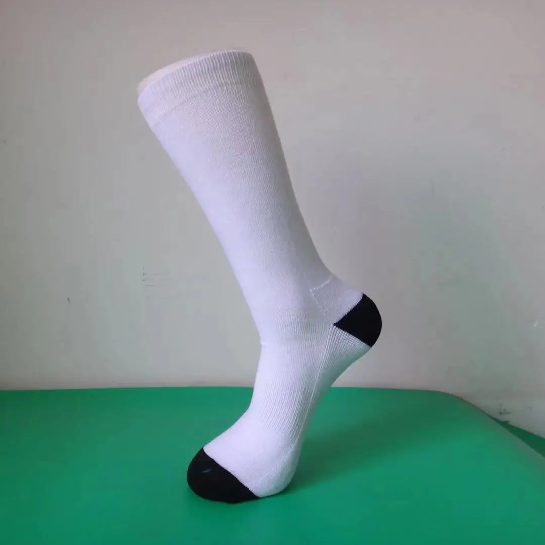 Free Sample Sublimation Men Socks Blank Custom Logo Men Food Tube Long Stockings 3d Print Socks