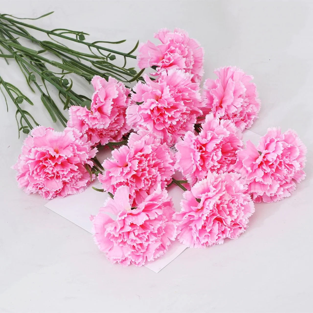 YOPIN 471 Artificial Wedding Flowers Carnations Fushia Carnation Flowers Silk Carnations