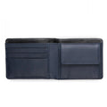 OEM ODM Wholesale Custom Logo RFID Blocking Polyester Cowhide Genuine Leather Short Bifold Credit Card Holder Wallet Coin Purse