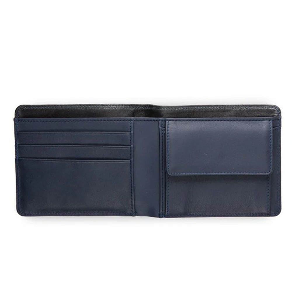 OEM ODM Wholesale Custom Logo RFID Blocking Polyester Cowhide Genuine Leather Short Bifold Credit Card Holder Wallet Coin Purse