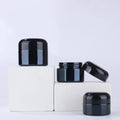 Wholesale Refillable Mini Sample Container 20g 30g 50g Shinning Black Cosmetic Cream Jar With Inner Liners