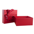 Wedding Accompaniment Souvenir Custom-made Eco-friendly Bow Tie Tanabata Red Gift Paper Box with Embossing Matt Lamination Stock