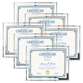 8.5x11 Diploma Frame Silver Glass Certificate Frames for Document Diploma Glass Photo Frame for Tabletop and Wall