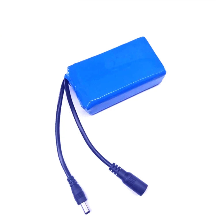 DC Plug Rechargeable LiFePO4 Lithium Polymer Battery Pack 11.1V 4000mAh 12V 4Ah 500 Cycles for DC Motor MegaBDM