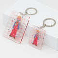 Communicable Transparent Colored Acrylic Keychain Set Kit Good Quality New Product Plastic Cartoon Style
