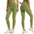 Janya Women's High Waist Fitness Gym Pants Custom Logo Adult Yoga Leggings with No T Line Back Pocket Solid Pattern Sportswear