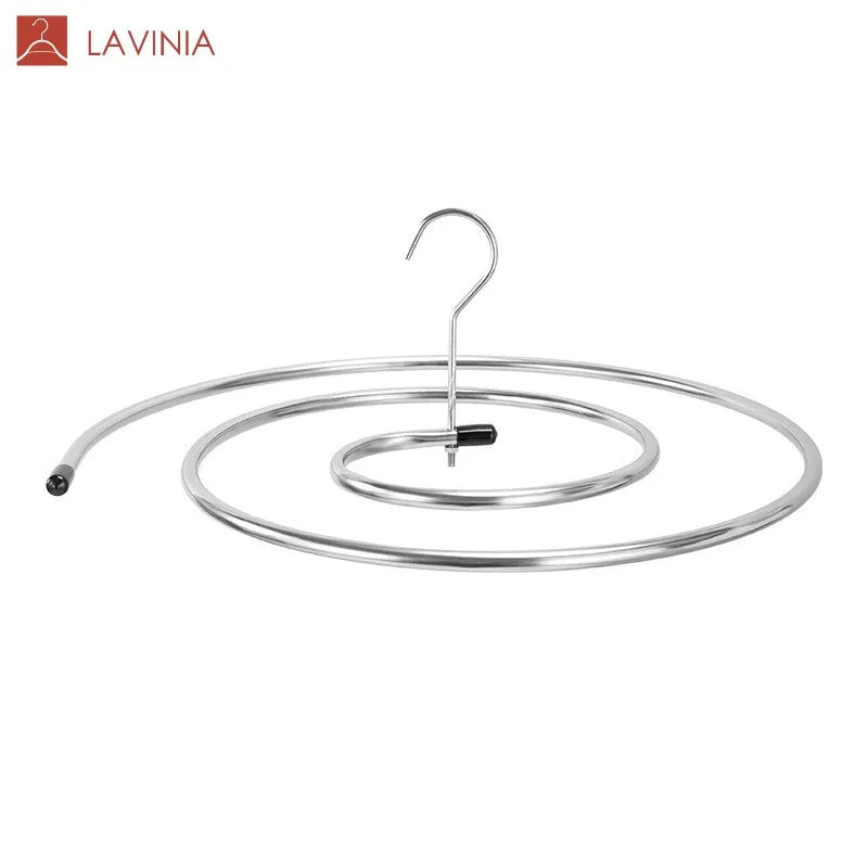 Lavinia Wholesale Multifunctional Rotary Hollow Stainless Steel Round Hanger