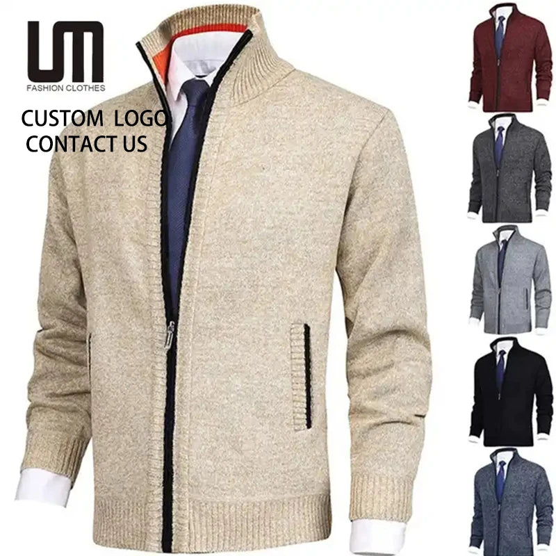 Liu Ming Winter Fashion Men New Product Warm Turtleneck Solid Color Slim Pullover Knitted Sweater
