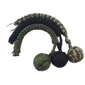 Portable Gear Survival Keychain Self-Defense 550 for Paracord Monkey Fist for Outdoor Steel Climbing Running & Hiking Bag Packed