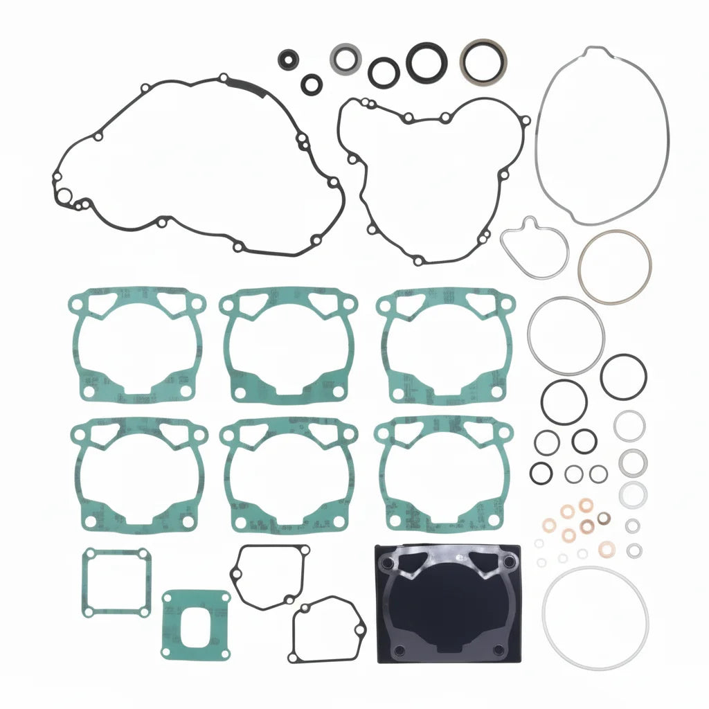 Athena Gas Gas EC 300 24 Engine Gasket Kit Flat Copper and Metal Seal Sheet for Industrial Use with Aluminium Material