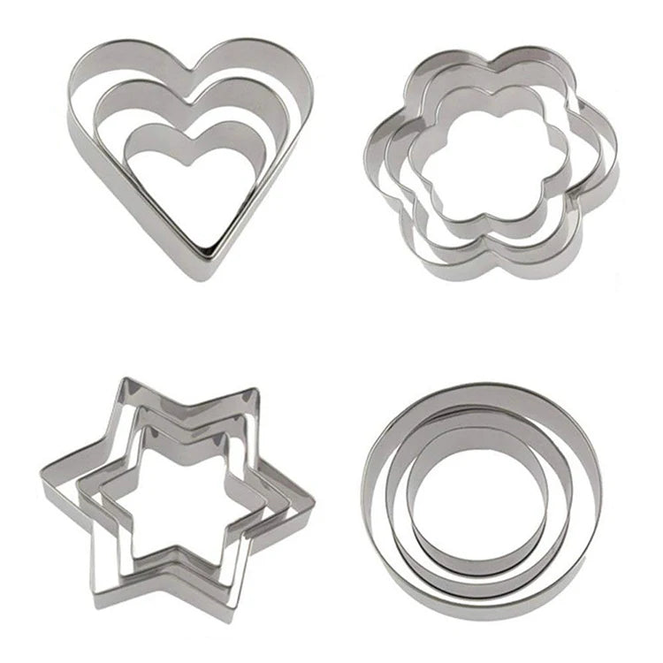 Stainless Steel Cake Cutter Set for Cookie Party Baking Tools