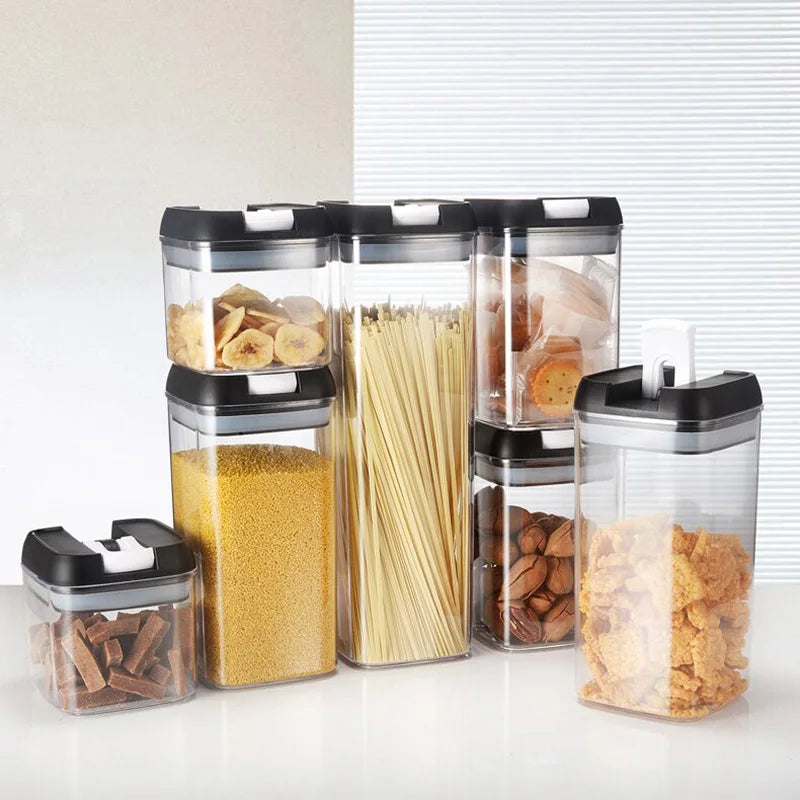 Hot Selling 2025 Clear Plastic Airtight Food Storage Containers for Kitchen Storage