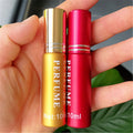 Small Empty 10ml Perfume Glass Spray Bottles Packaging with Gold Lid