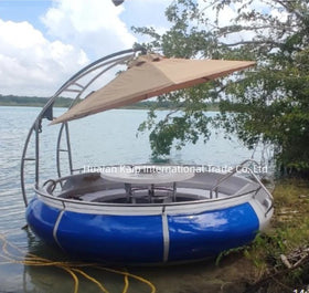 Water Playground Equipment Electric BBQ Water Donut Boat for Sale