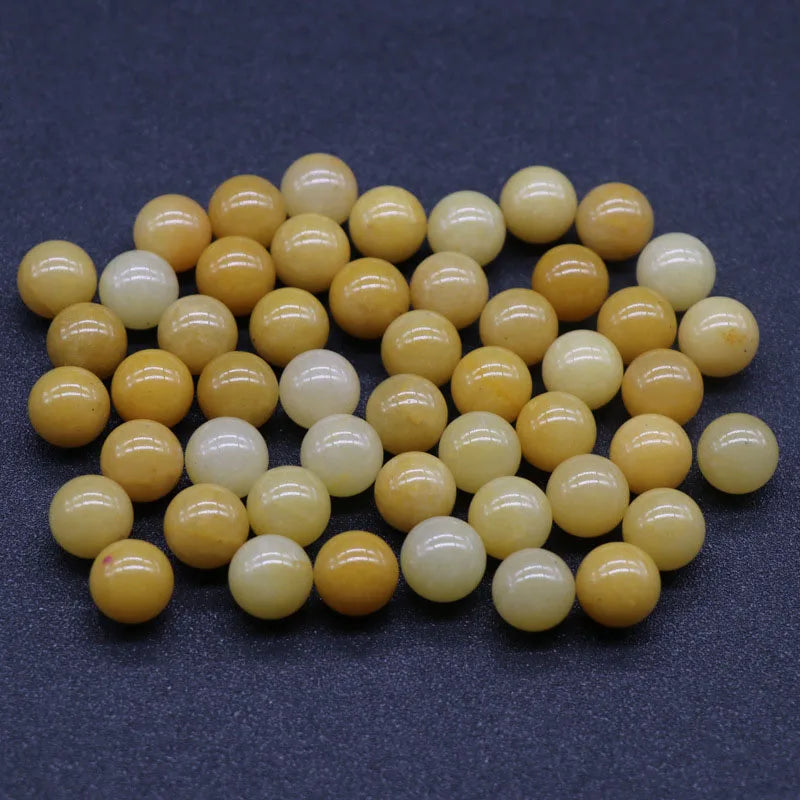 HZ Summer Welcomed HZ Natural Yellow Jade For Necklace Earring Decoration In Low Price