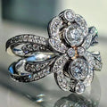 CAOSHI New Trendy Design Women Rings Factory Price Silver Color Round Cut Engagement Wedding Luxury Female Ring