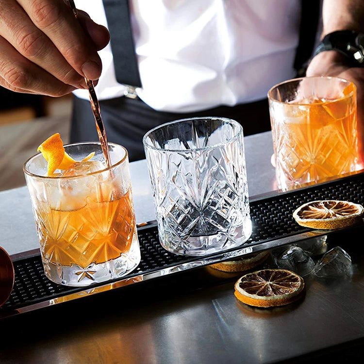 Wholesale OEM ODM Lead Free Embossed Glasses Cup for Whisky Gift Set