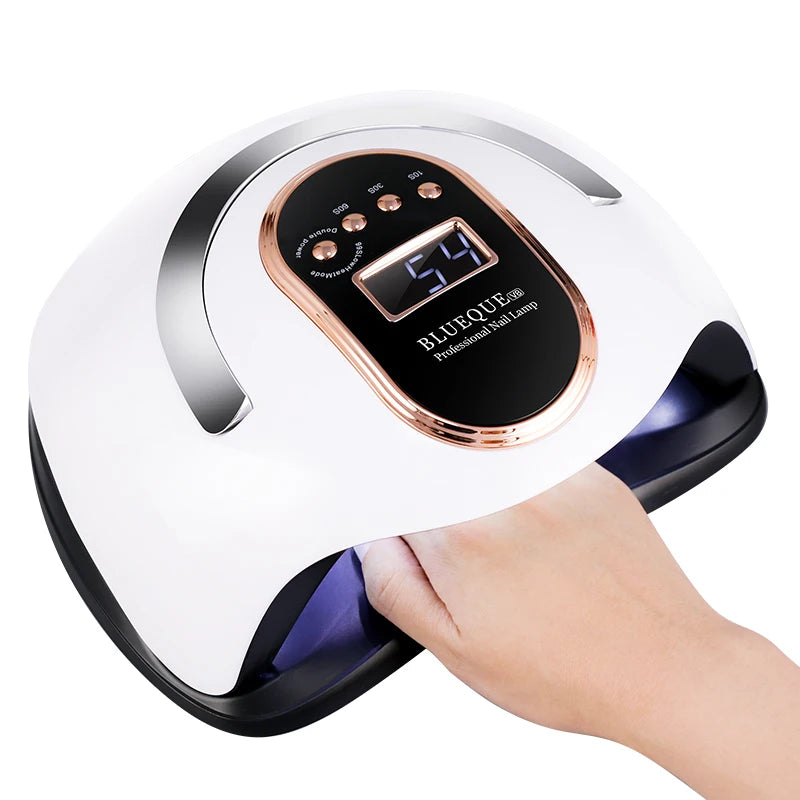 High Power UV LED Nail Lamp Dual Light Source 4 Timer Settings Professional Nail Dryer WithCustomLog &PackagingforWholesale
