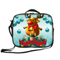 New Arrival Christmas Printed Insulated Lunch Bag Eco-Friendly Lightweight Office Reusable Cooler Zipper Washable Eco-Friendly