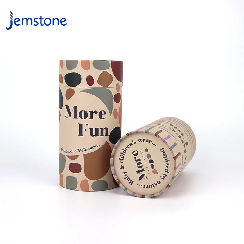 Eco-Friendly Custom Scarves Clothes Cylinder Packaging Round Paper Tube Cardboard Kraft Tube Paper for Shirt Packaging