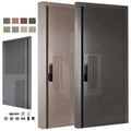 Guangdong Yohome Doors for Houses Security Exterior Main Front Contemporary Solid Wood Entry Main Entrance Wooden Doors