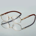 Custom logo 2025 Women's Sunglasses Designer Wood Grain Temple Luxury clear Lens Sunglasses