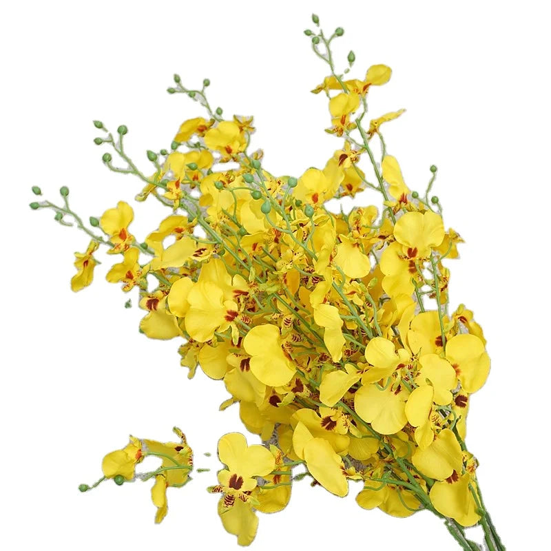 Home Decorative Dancing Orchid Simulation Flower Artificial Orchids Flowers for Wedding