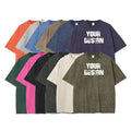 2024 Vintage Acid Wash T-Shirt Oversized Custom Heavyweight Knitted Digital Printing Graphic 100% Cotton Breathable Quick Dry