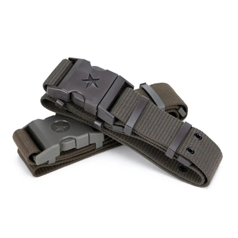 Custom Nylon Adjustable Tactical Fabric Waist Belt Strap Manufacturer Alloy Buckle