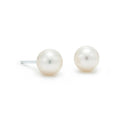 New S925 Stud Silver Freshwater Pearl Earring Women Fashion Cheapest Semi-round button Pearl Earring Jewelry Girl Wholesale