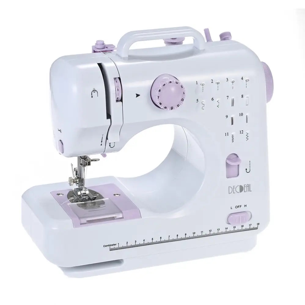 Zogifts Custom 7.2w 12 Stitches Mini Household Cloth Sewing Machine with Button Hole Sewing Maquina De Coser Yiwu Factory