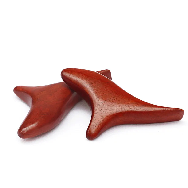 Luxury Rose Wood Triangle Reflexology Massage Deep Muscle Acupressure Tools Masaje Madera Wooden Massager