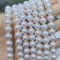 White/Pink/Purple 6A Cultured Natural Real Freshwater Pearl Strand String Beads Wholesale Loose Round Fresh Water Pearl