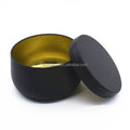 Wholesale Bulk Customized Color Black Round Empty Candle 4oz/8oz in Tinplate Box Set 12 or 24 Pcs for Craft Use