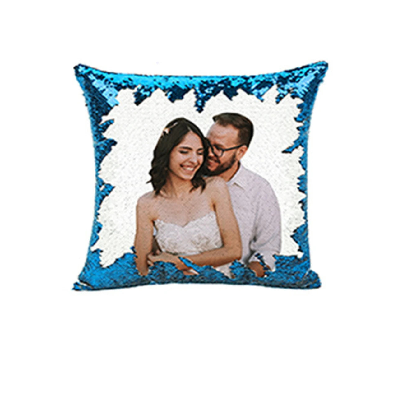 Custom Logo Reversible Sequin Pillow Cover Magic Floral Geometric Animal Plant Patterns Sublimation Blank Case