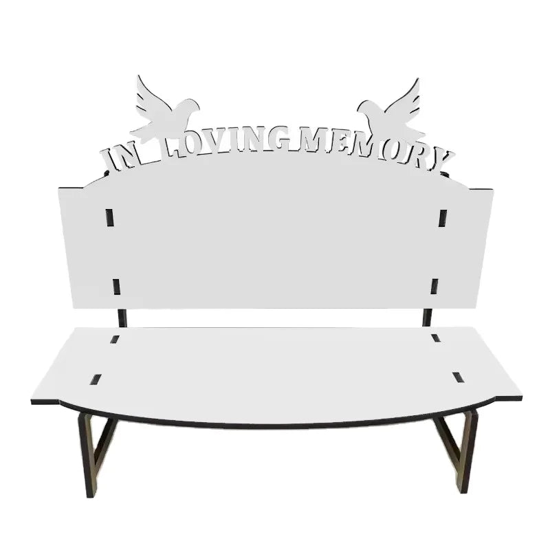 Custom Wooden Picture Frame Bench Shaped Display Sublimation Home Decoration