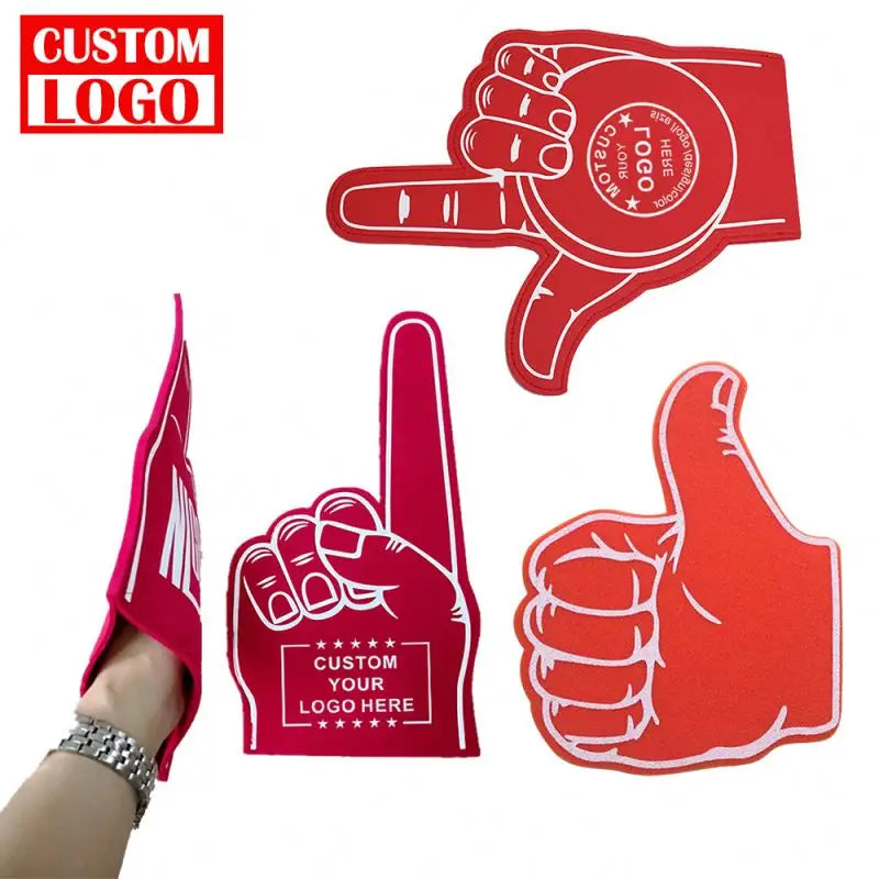 Free Custom Design Eva Foam Finger Glove Foam Finger Hand Foam Hands