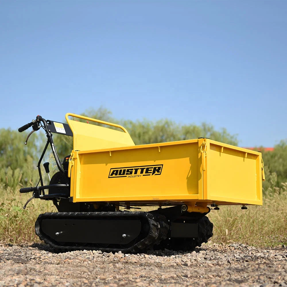 AUSTTER Gasoline Power Tracked Mini Dumper Small Transporter MINI DUMPER with 500kg Load Capacity