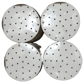 100% Virgin Pulp Double Side Perforated Baking Parchment Liners 40gsm Air Fryer Bamboo Steaming Basket Cookie Food Grade