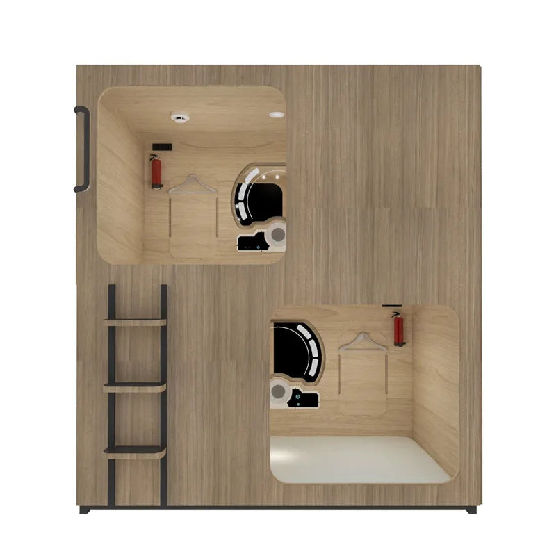 WE Factory Custom Hotel Bed Cabin Solutions Handcrafted Wooden Sleeping Pods