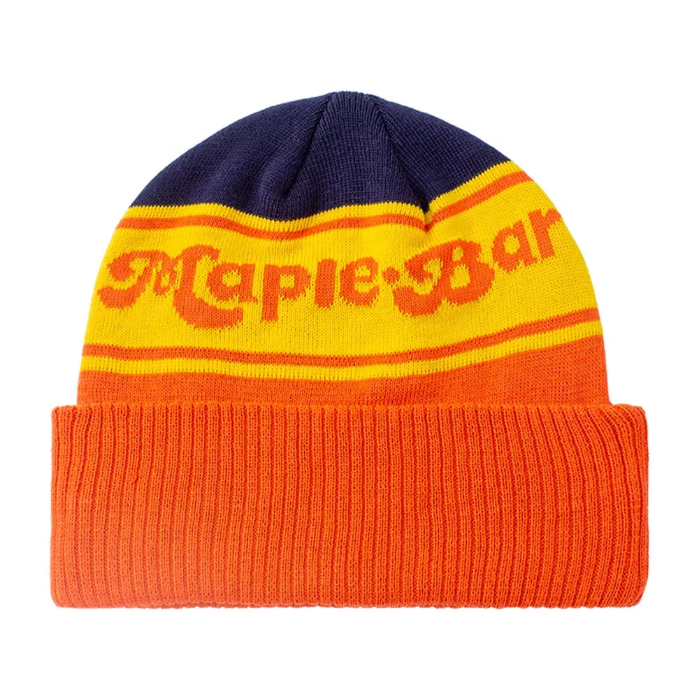 Warm Knitted Winter Polyester Custom Jacquard Skully Designer Beanie Hat Custom Embroidery Logo Beanie