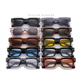 2025 Wholesale Stylish Designer Eyewear Custom Shades Sunglasses Logo PC Square Multicolor Unisex Sun Shades Custom Logo Printed