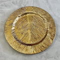 Wholesale Wedding Party Table Decoration Round 33cm 13 Inch Gold Silver Rose Gold Plastic Charger Plates